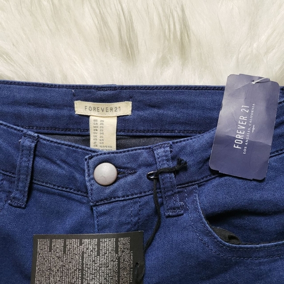 Forever 21 Womens Blue Slim Jeans - Picture 3 of 3